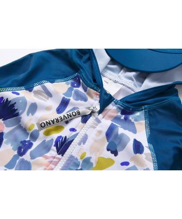 Bonverano Baby Boys Swimsuit | Full-Zip Hoodie One Piece Swimwear UPF 50+ Sun Protection | 6-9 Months Graffiti - Buy Online on GoSupps.com