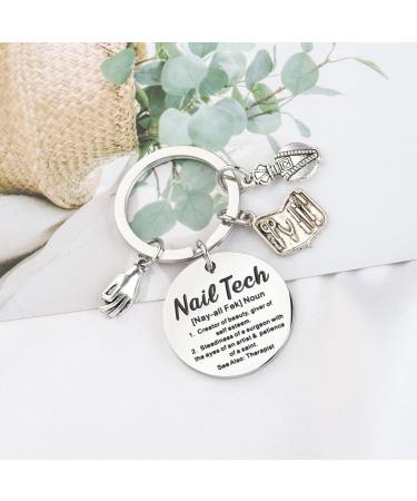 UJIMS Nail Technician Gifts Nail Lover Keychain Nail Graduation Jewelry for Women Manicurist Gift Beautician Jewelry Nail Lover Keychain Default - Buy Online on GoSupps.com