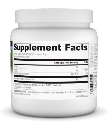 Source Naturals Brown Rice Protein Powder - Vegan Non-GMO 16 oz | International Shipping Available - Buy Online on GoSupps.com