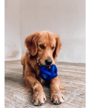 Tuff Pupper SuperChewy Tough Dog Cage Ball Toy | Durable Natural Rubber for Large Breeds | 4-Inch Ultra-Durable 8.5 OZ Toy - Buy Online on GoSupps.com