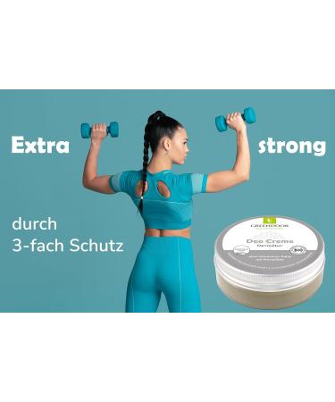  GREENDOOR GREENDOOR Micro-Silver Triple Protection Vegan Extra Strong Cream Deodorant 50ml - No Sweat Odour Aluminium Alcohol - No Animal Testing - Tested - Buy Online on GoSupps.com