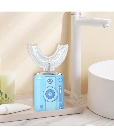 ELOTAME Kid's Electric Toothbrush | 6 Cleaning Modes | IPX7 Waterproof | 45s Timer | Cartoon Design | Sonic Toothbrush for Ages 8-12 | Blue Camera - Buy Online on GoSupps.com