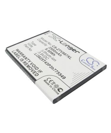 3.8V Li3825T43P3h775549 Battery Replacement for V967S N919 Vital N9810 N9101 Supreme UX990 Grand X Quad V987 Vital Imperial N9101 U935 N980 V987 Imperial Smile Q Grand X Quad N9810