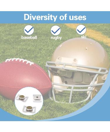 10 Sets Sports Helmet Repair Kit - Stainless Steel Push Button Buckle & Chin Straps for Football Baseball Hockey - 20x26mm & 28x34mm Accessories - Buy Online on GoSupps.com