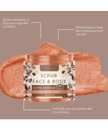 Face & Body Scrub 114ml Coffee Granules | face peeling | body peeling | Face & Body & Spa | skincare | Refreshing peeling for women & men | Body peeling | Skin care - Buy Online on GoSupps.com