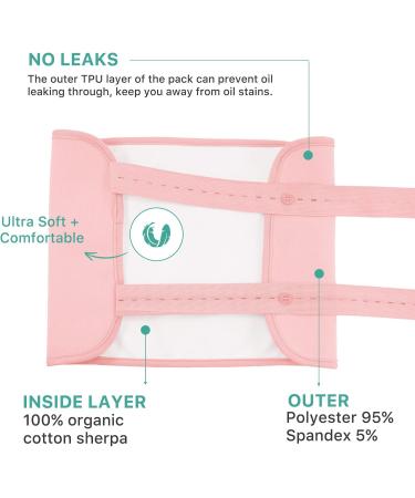Organic Castor Oil Pack for Liver Health | Reusable Cotton Flannel for Waist & Neck | Soft Bio-Rizinus Oil Pack (Pink) - International Shipping Available - Buy Online on GoSupps.com