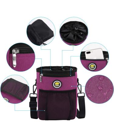 XL Waterproof Dog Feeding Bag - Perfect for Treats & Agility Training | Pink Rosarot - Buy Online on GoSupps.com