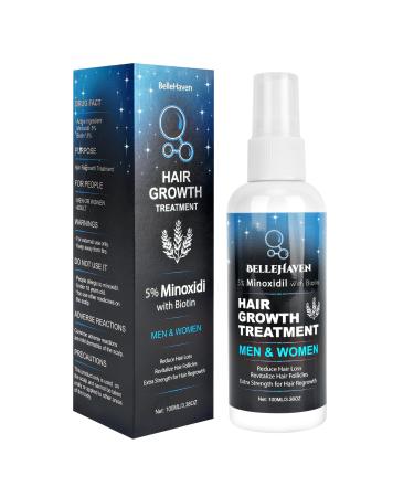5% Minoxidil for Men Women 100ML Minoxidil Hair Growth Hair Regrowth Treatment Spray Minoxidil Topical Solution Hair Growth Serum Stop Thinning and Loss Hair 2 Month Supply for Beard Hair