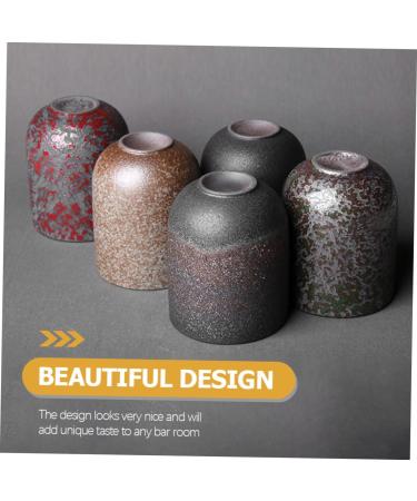 Zerodeko 3pcs Cup Drinking Glasses Water Glasses Ceramic Tea Mugs Office Supplies Teahouse Japanese-Style As Shownx3pcs 7X6X6CMx3pcs - Buy Online on GoSupps.com