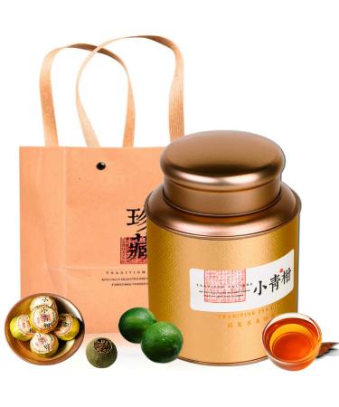 250g small green citrus Pu'er tea, dried tangerine peel Pu'er tea, pure citrus flavor, mellow taste, Xinhui Xiaoqing Pu'er tea,Small Green Mandarin Orange