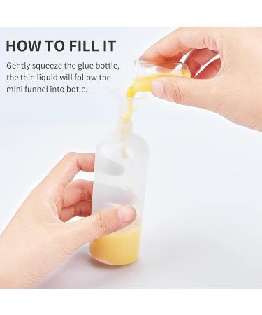 BENECREAT 4oz Precision Tip Applicator Bottles Set - 12 Pack with Droppers & Funnels for Halloween Crafts & Quilling - Oiler Bottle for DIY Projects - Buy Online on GoSupps.com