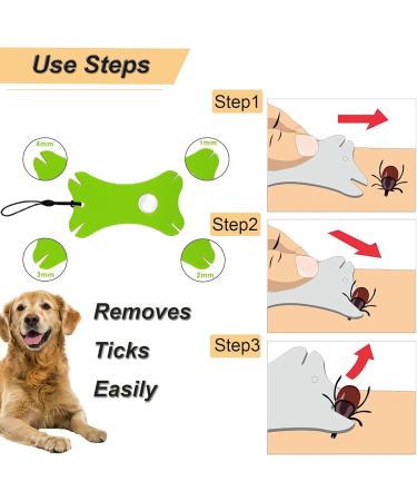 Shubeeieumi Tick Remover 4 Pack Tick Cards with Magnifying Glass for Humans Kids Dogs & Cats Easy Dusting (Blue & Green) - Buy Online on GoSupps.com