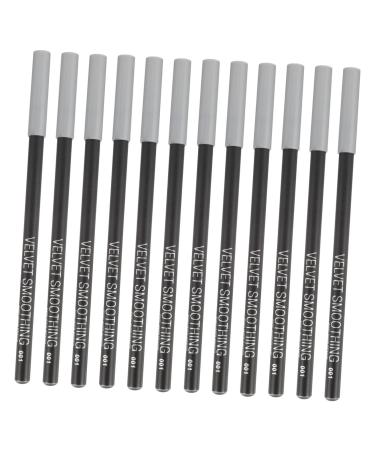 Outanaya 12pcs Black Eyeliner 1 Practical Eyeliners Makeup Accessory Waterproof Eyeliner Pencil Wood