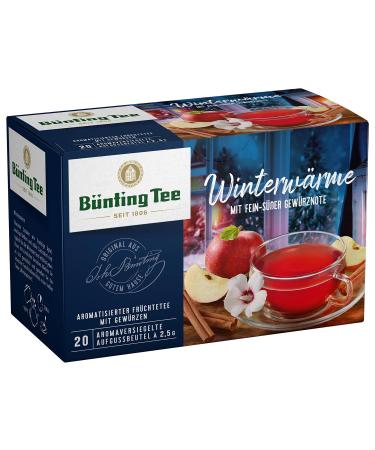 B nting Tee B nting Winter Warmth with finely sweet herbal note and flavored fruit tea with spices 20 infusion bags of 25 g each 60 bags 150 g