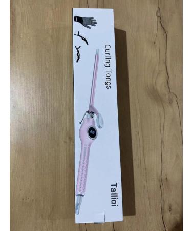 9mm Mini Curling Iron - Professional LCD Display 140-200 Adjustable Temperature Fast Heating Ceramic Rod Includes Heat-Resistant Glove & Hair Clips - Pink - Buy Online on GoSupps.com
