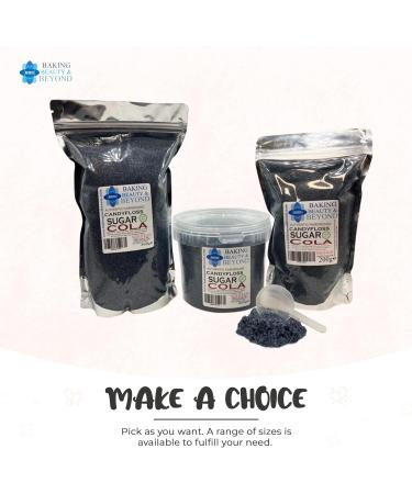 Baking Beauty and Beyond Premium Cola Flavour Floss Sugar 800g - Bulk Cotton Candy Flossing Sugar with Natural Ingredients for Every Occasion - Buy Online on GoSupps.com