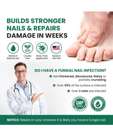 Extra Strength Toenail Fungus Treatment - USA Made Nail Fungus Solution for Thick, Broken & Discolored Nails - Buy Online on GoSupps.com