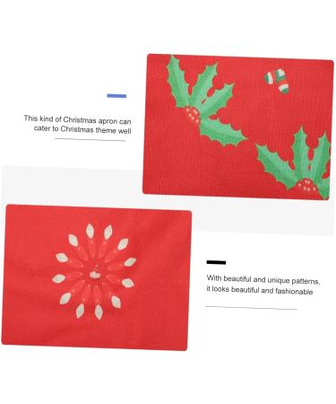 POPETPOP Barber Cloth Christmas Party Apron Christmas Hair Cutting Cape Christmas Kitchen Apron Funny Barber Station Organizer Barber Aprons Work Apron Cotton Linen Aldult Miss Hair Brush 68X55X0.5CM - Buy Online on GoSupps.com