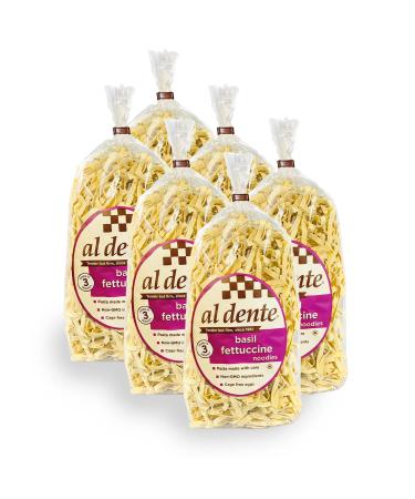 Al Dente Basil Fettuccine, 12-Ounce Bags (Pack of 6)