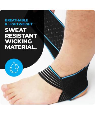 VITTO Ankle Support for Sprained Ankles | Arthritis Joint Pain Relief | Ankle Injury Recovery | Sports & Rehab - Adjustable Strap - Buy Online on GoSupps.com