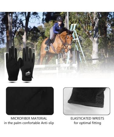 Women's Touchscreen Riding Gloves - Finger Ten Equestrian & Cycling Grip Gloves for Adults - Buy Online on GoSupps.com