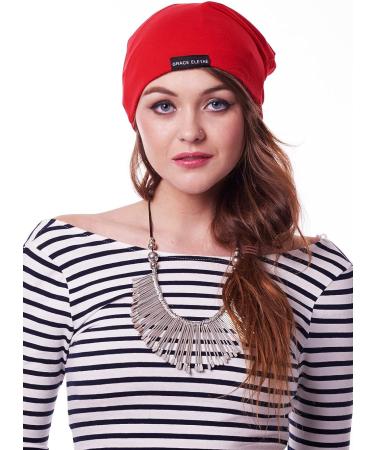 Grace Eleyae GE Sleep Cap | Red Slap Silky Beanie Hat for Curly Hair Women - Buy Online on GoSupps.com