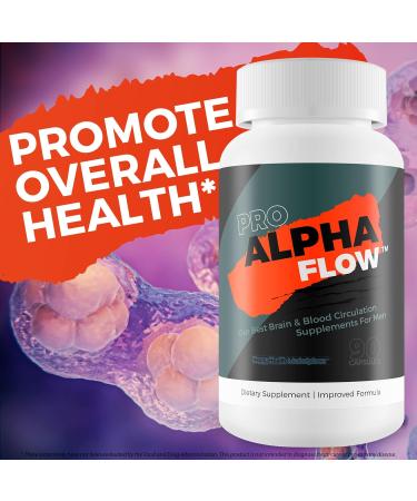 Pro Alpha Flow - Improved Formula - Our Best Blood Flow Booster Men - Power - Stamina - Focus - Nootropics Brain Alpha Force Factor - Maximum Performance Alpha Brain & Blood Flow Supplement for Men - Buy Online on GoSupps.com
