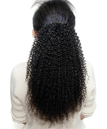 Drawstring Ponytail Afro Kinky Curly Ponytails Extensions for Black Women 12-26" Human Hair Ponytail Hairpiece Clip In Afro Remy Hair Extensions (Color : Afro Kinky Curly Size : 16Inch 150g) 16Inch 150g Afro Kinky Curly - Buy Online on GoSupps.com