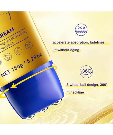 ZAIDOC 2 Packs Neck Cream with Roller Anti-Aging Neck & Chest Cream with Multi-Peptide Collagen Urea for Moisturizing Tightening and Firming Smooths Wrinkles & Fine Lines 10.58oz - Buy Online on GoSupps.com