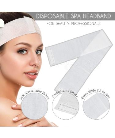 APPEARUS 100 Ct. Disposable Spa Facial Headbands - Off-white | Convenient Closure - Buy Online on GoSupps.com