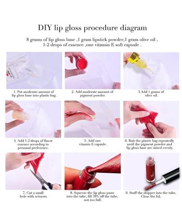Transparent lip gloss base Lip Gloss Making Kit Healthy Moisturizing Lip Gloss Base Lip Balm Material Gel 50ml lip balms plumping organic lip gloss supplies - Buy Online on GoSupps.com