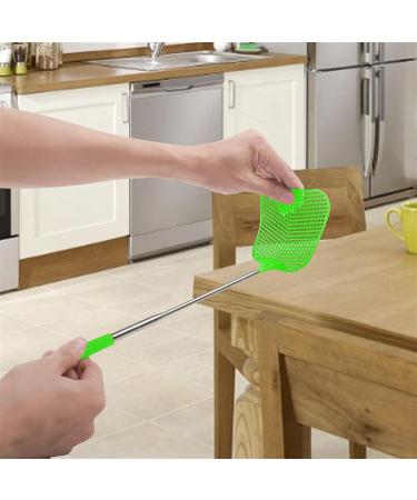 KKRAUS 4 Pack Manual Telescoping Fly Swatter with Stainless Steel Long Handle Extendable Fly Swatters Durable Plastic Fly Killer for Home Indoor Outdoor (Color : A Size : 110cm) 110cm A - Buy Online on GoSupps.com
