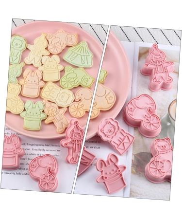 GRIRIW Elephant 1 Biscuit Mold Bunny Cookies Cakesicles Mold Bunny Stencil Rabbit Candy Biscuits Mold Metal 3D Fried Animal 7.6x5cm Pink - Buy Online on GoSupps.com