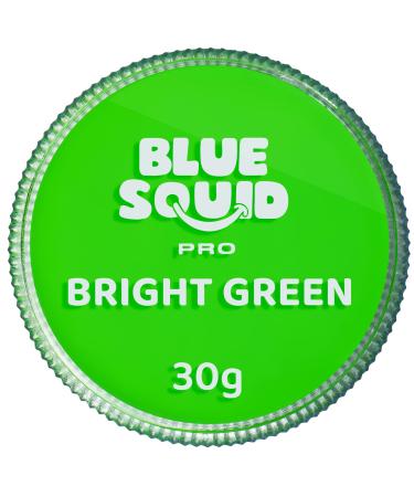 Blue Squid PRO Face Paint - Classic Bright Lime Green (30gm) Professional Water Based Single Face & Body Paint Makeup Supplies for Adults Kids Halloween Facepaint SFX Water Activated Face Painting Classic Bright Green - Buy Online on GoSupps.com