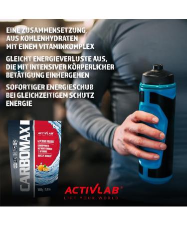 Activlab Glucide Carbomax Energy Power Dynamic 1000 Orange - Buy Online on GoSupps.com