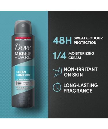 Dove Men+Care Clean Comfort Deodorant Spray 150 ml by Dove - Buy Online on GoSupps.com