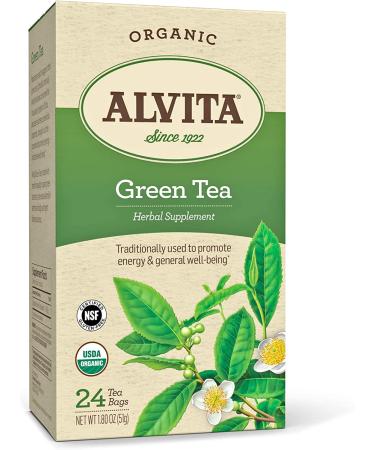 Alvita Organic Green Tea - 24 Bags x 3 Pack | Premium Quality & Healthy Brew - Buy Online on GoSupps.com