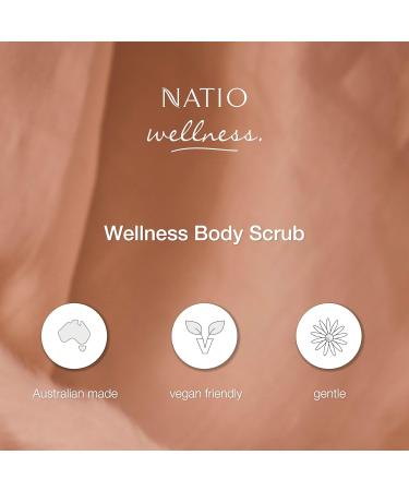 Natio Wellness Body Scrub - Exfoliating Body Scrub with Walnut Aloe & Chamomile | 15.87 oz - Microbead-Free Body Exfoliator for Smooth Skin - Buy Online on GoSupps.com