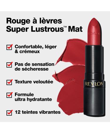 REVLON Super Lustrous The Luscious Mattes Lipstick in Red 026 Getting Serious 0.74 oz - Pack of 2 - Buy Online on GoSupps.com