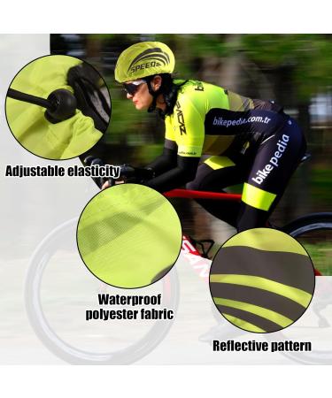Zimoer Bike Helmet Rain Protection - Reflective High Visibility Covers for All Helmets (Green Black) - 2 Pack - Buy Online on GoSupps.com