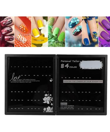 Nail Color Card Book Lightweight Portable 84 Colors Nail Art Display Book for Nail Art Works Display for Professional Nail Salon for Nail Salon Supplies - Buy Online on GoSupps.com