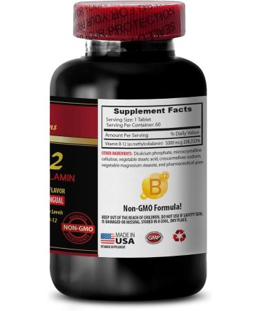 methylcobalamin b12 supplement - METHYLCOBALAMIN VITAMIN B-12 5000 - immune support powder best energy supplements for women endurance supplements for athletes energy booster - 3 Bottles 180 Tabl - Buy Online on GoSupps.com