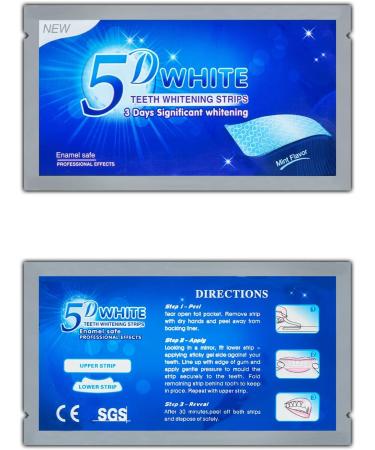 Teeth Whitening Strips for Sensitive Teeth - 7 Pouches/Box 14 Pieces - Buy Online on GoSupps.com