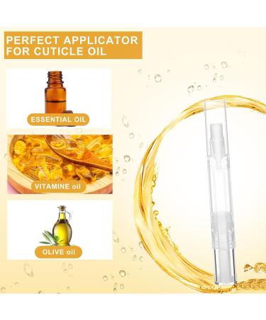 12 PCS 3 ml Empty Nail Polish Cuticle Oil Pens with Brush Tip Refillable Cuticle Oil Pen Nail Polish Corrector Pen Cosmetic Lip Gloss Container Applicators Eyelash Growth Liquid Tube - Buy Online on GoSupps.com