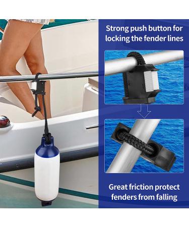 Huntury Boat Fender Hanger | Rail & Cleat Clips | Quick Release Fender Lines - Buy Online on GoSupps.com