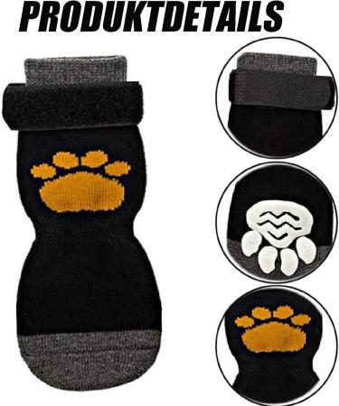 2 Pairs of Anti-Slide Dog Socks - Paw Protection for Small Dogs | Indoor & Outdoor Use - Buy Online on GoSupps.com
