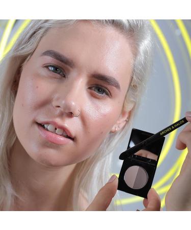 Arches & Halos Dual Ended Blending Brush - Professional Brow Contouring Tool Two-In-One Applicator for Clean Sculpted Brows - Dermatologist Approved 1 pc - Buy Online on GoSupps.com