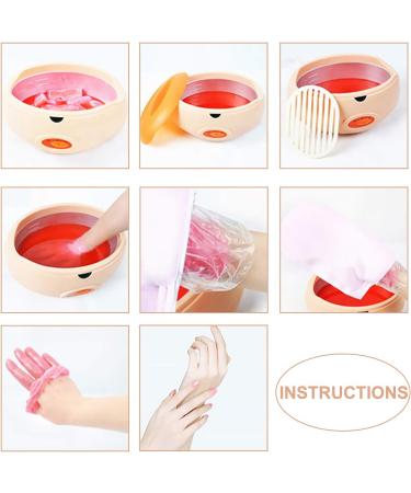 Swawis 200W Paraffin Bath Set for Hands & Feet | Moisturizing Paraffin Wax with Accessories & 2x450g Rosa Wax | Orange Paraffin Spa Supplies - Buy Online on GoSupps.com