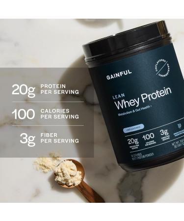 Gainful Lean Whey Protein Powder & Sweet Treat Flavor Bundle 20g Protein Supports Lean Muscle Metabolism and Satiety with Green Tea Extract & Digestive Enzymes 14 Servings + 14 Flavor Sticks - Buy Online on GoSupps.com
