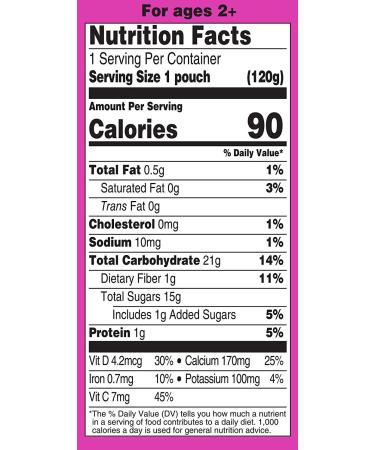 Earth's Best Organic Sesame Street Toddler Fruit Yogurt Smoothie Mixed Berry 4.2 oz Pouch (12 Pack) - Buy Online on GoSupps.com